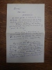 Cinq lettres autographes sign&eacute;es de Jacques Chardonne &agrave; Roger Nimier dat&eacute;es de 1955. . JACQUES CHARDONNE, ROGER NIMIER. 