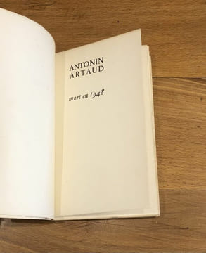 Le théâtre de Séraphin. . Antonin ARTAUD.