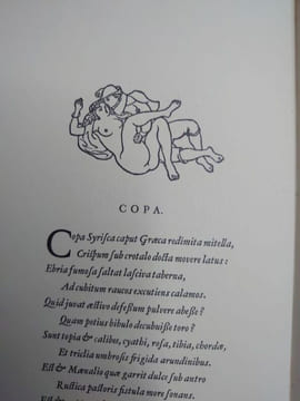 La fille d'auberge, inscriptions, priapées. Illustrée par Gabriel Fournier. . VIRGILE. 