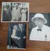 Trois photographies originales. . ALBERT SCHWEITZER. 