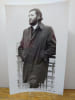 Photographie originale de Julio Cortazar &agrave; la terrasse de la Samaritaine, sign&eacute;e de Pepe Fernandez, dat&eacute; de 1979. . JULIO CORTAZAR, PEPE FERNANDEZ. 