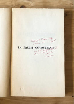 La fausse conscience. Essai sur la réification du monde. 1962. E.O. Envoi de l'auteur. . JOSEPH GABEL.