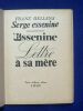 Essenine. Lettre à sa mère.. FRANZ HELLENS. 