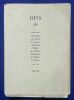 Dits de : L'Ecclésiaste, A. Guillen, R. Lannes, Nietzsche, Plaute, M. Sarfatti, Shakespeare, R. Tagore, P. Valéry.. Guy LEVIS-MANO. 