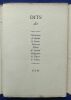 Dits de : L'Ecclésiaste, A. Guillen, R. Lannes, Nietzsche, Plaute, M. Sarfatti, Shakespeare, R. Tagore, P. Valéry.. Guy LEVIS-MANO. 