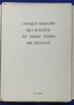 Dits de : L'Ecclésiaste, A. Guillen, R. Lannes, Nietzsche, Plaute, M. Sarfatti, Shakespeare, R. Tagore, P. Valéry.. Guy LEVIS-MANO. 