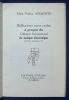 Réflexions sans ordre à propos du Colloque International de musique électronique. Gand, septembre 1964.. AELBERTS Alain-Valery. 