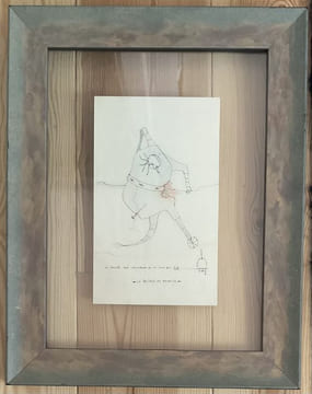 Le Boiteux se révolte. Dessin original signé. Paris, 1962. . CAMACHO Jorge.