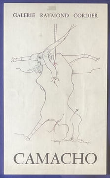 Le Boiteux se révolte. Dessin original signé. Paris, 1962. . CAMACHO Jorge.