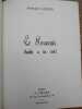 Le souvenir. Comédie. Fac similé du manuscrit.. GEORGES DARIEN. 