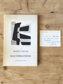 Malversations. . Roger CAILLOIS.