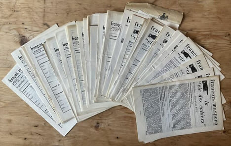 Editions et librairie Maspéro. Ensemble de documents. Catalogues, bulletins, tracts, textes.... MASPERO François.