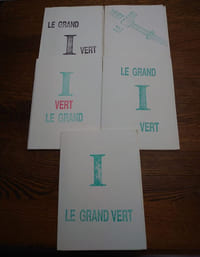 Le grand I vert. Les numéros, 1, 2, 3, 4, 5 et 7.