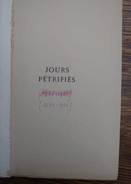 Le fleuve caché. Poésies (1924-1960). Maquette projet du choix de textes proposés par l'auteur.. JEAN TARDIEU. 