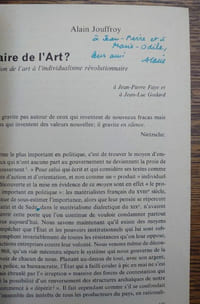 Que faire de l'art? De l'abolition de l'art à l'individualisme révolutionnaire.