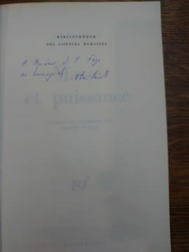 Masse et puissance. Traduit de l'allemand par Robert Rovini. Exemplaire du S.P. Envoi de l'auteur. . ELIAS CANETTI.