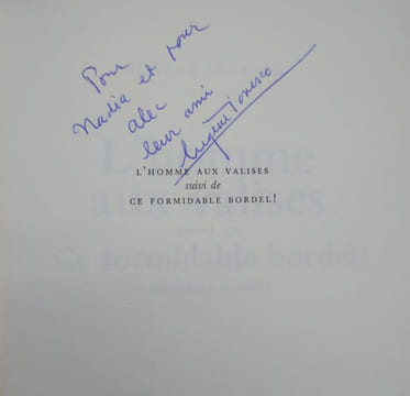 L'homme aux valises. Ce formidable bordel. . IONESCO.