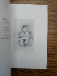 Sept portraits de Marie enfant et un autre.