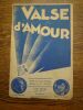 Valse d'amour. Partition illustrée.. MAGRITTE. 