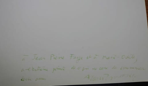 L'abolition de l'art. Originale, envoi de l'auteur. 1968.
