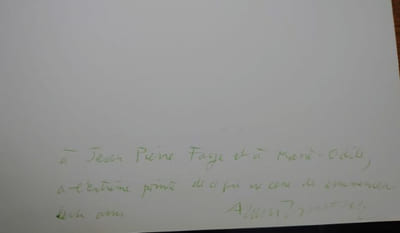 L'abolition de l'art. Originale, envoi de l'auteur. 1968.