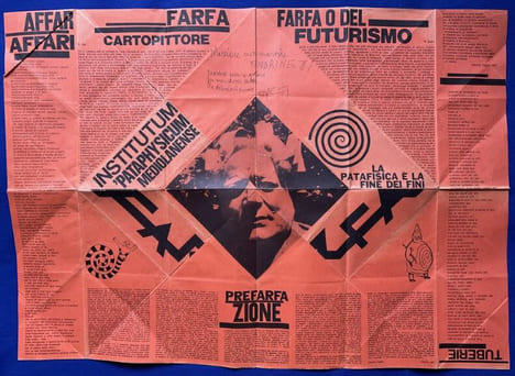 Omaggio a Farfa. PATAPHYSIQUE. Enrico BAJ. Transcendant Satrape FARFA. . Enrico BAJ. FARFA.