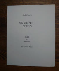 Six ou sept notes.