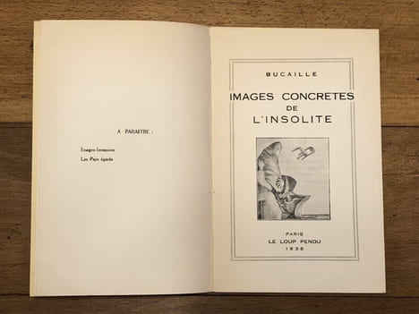 Images concrètes de l'insolite. . Max BUCAILLE.