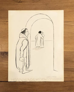 Dessin original reproduit dans le Dictionnaire des idées reçues de Flaubert édité par le Club français du livre illustré en 1958.