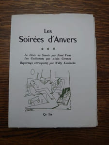"Les Soirées d'Anvers". N° 1 à 12. Directeur : Paul Neuhuys.