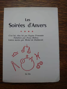 "Les Soirées d'Anvers". N° 1 à 12. Directeur : Paul Neuhuys.