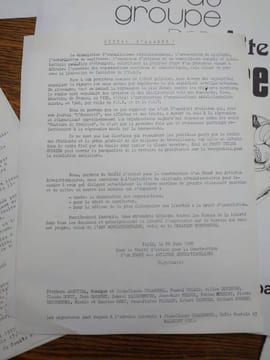 RUpTure. Groupe surréaliste. Ensemble de 17 tracts, livres, ephemera.. Pascal COLARD.