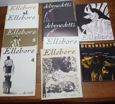ELLEBORE. Revues, ensemble de numéros et catalogues. . Jean-Marc DEBENEDETTI;