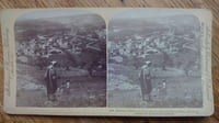 Stereo, Underwood & Underwood Publishers, Strohmeyer et Wyman. 1896. Bethany, where Our Lord was Anointed by Mary.