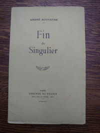 Fin de singulier.