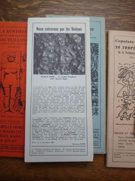 Tracts de la Tendance Populaire Surréaliste. Quatre pochettes. Complet. . RAPIN, DORS, MAGRITTE.