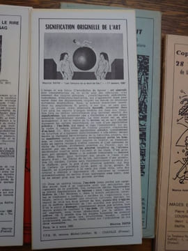 Tracts de la Tendance Populaire Surréaliste. Quatre pochettes. Complet. . RAPIN, DORS, MAGRITTE.