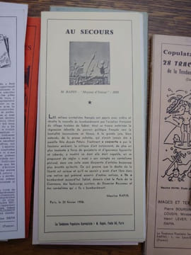 Tracts de la Tendance Populaire Surréaliste. Quatre pochettes. Complet. . RAPIN, DORS, MAGRITTE.