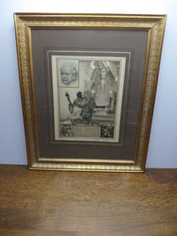 Lithographie originale numétotée et signée. le jongleur de la dame. Gala Massenet. 1922.