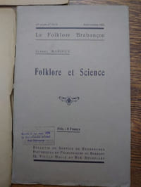 Folklore. Ensemble de 3 plaquettes.