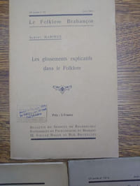 Folklore. Ensemble de 3 plaquettes.