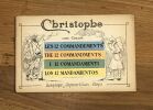 Les douze commandements de Lord Curzon pour le temps de guerre, interprétés et illustrés par Christophe.. CHRISTOPHE. Lord CURZON. 