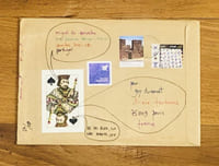 Black Pearls. Poème, collage & courrier.