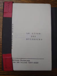 Le livre des évidences.