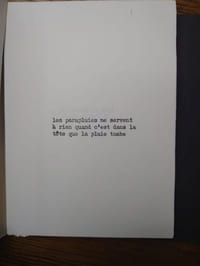 Le livre des évidences.
