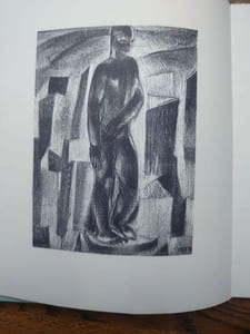 Statue de la fatigue. Lithographie par Auguste Mambour.