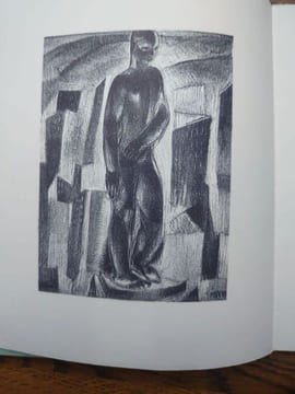 Statue de la fatigue. Lithographie par Auguste Mambour. . THIRY Marcel.