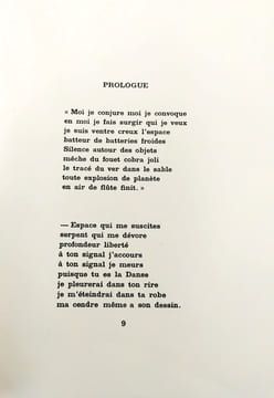 L'Espace et la flûte. Variation sur douze dessins de Picasso.. Tardieu Jean