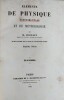 Elements de Physique Expérimentale et de Météorologie,Planches. Pouillet, (M.)