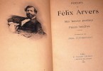Poésies,Mes heures perdues,pièces inédites. Arvers Félix(introduction par Abel d'Avrecourt)